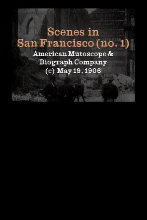 Scenes in San Francisco. [No. 1] 1906 official movie poster