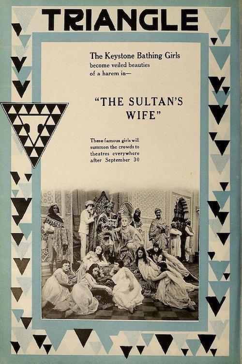 The Sultan's Wife 1917 official movie poster