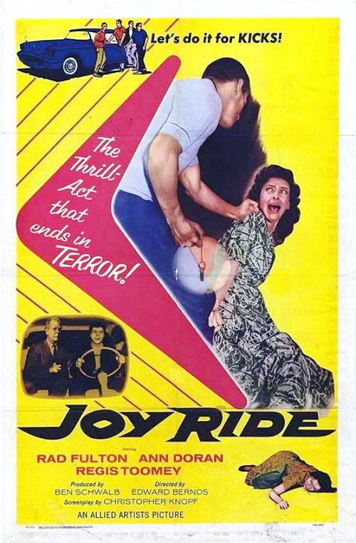 Joy Ride 1958 official movie poster