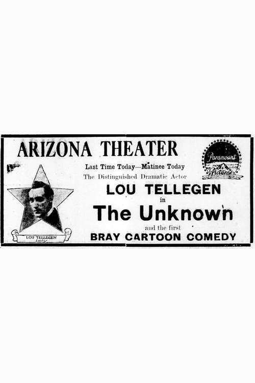 The Unknown 1915 official movie poster