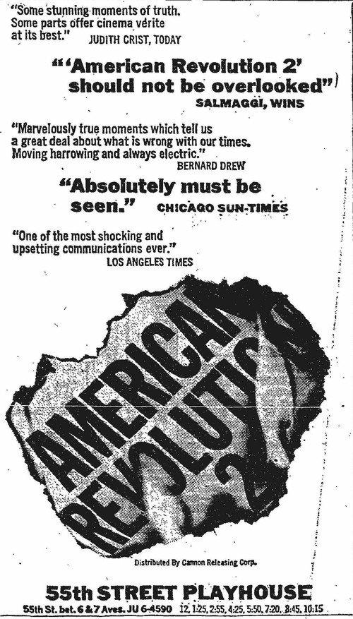 American Revolution 2 1969 official movie poster