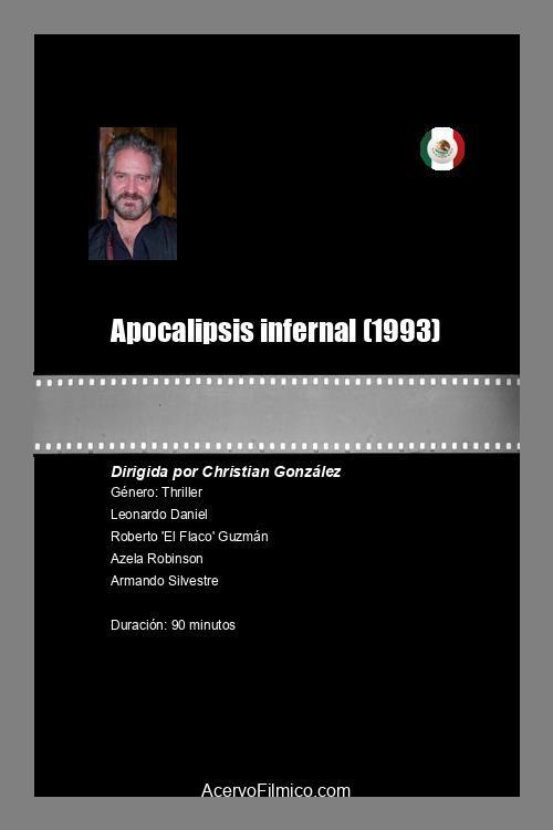Apocalipsis infernal 1993 official movie poster