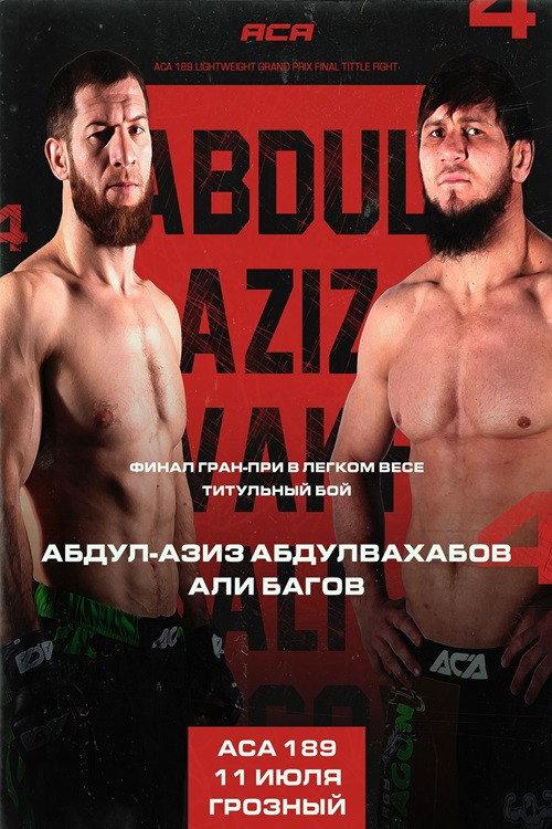 ACA 189: Abdulvakhabov vs. Bagov 4 2025 official movie poster