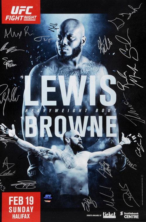 UFC Fight Night 105: Lewis vs. Browne 2017 official movie poster