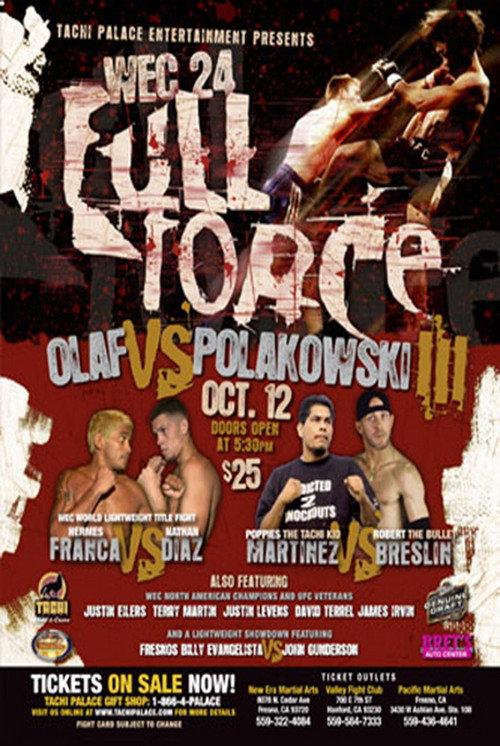 WEC 24: Full Force 2006 official movie poster