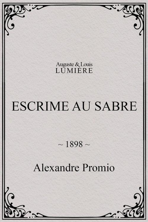 Escrime au sabre 1898 official movie poster