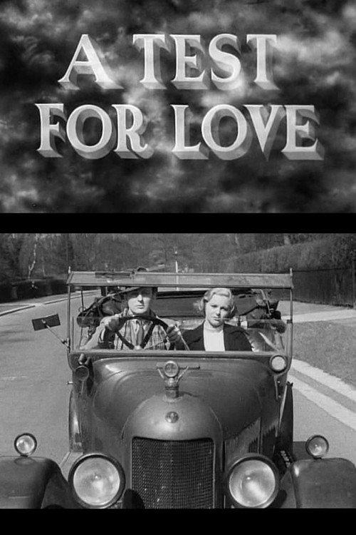 A Test for Love 1937 official movie poster