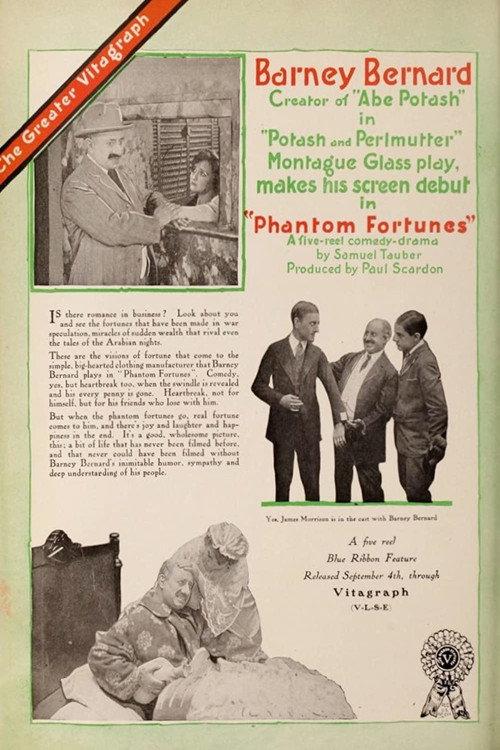 Phantom Fortunes 1916 official movie poster