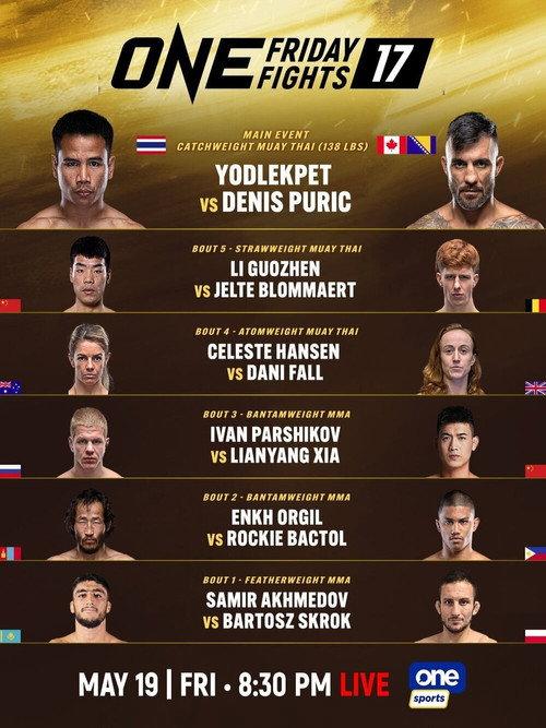 ONE Friday Fights 17: Pompetch vs. Duangsompong 2023 official movie poster
