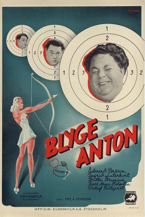Blyge Anton 1940 official movie poster