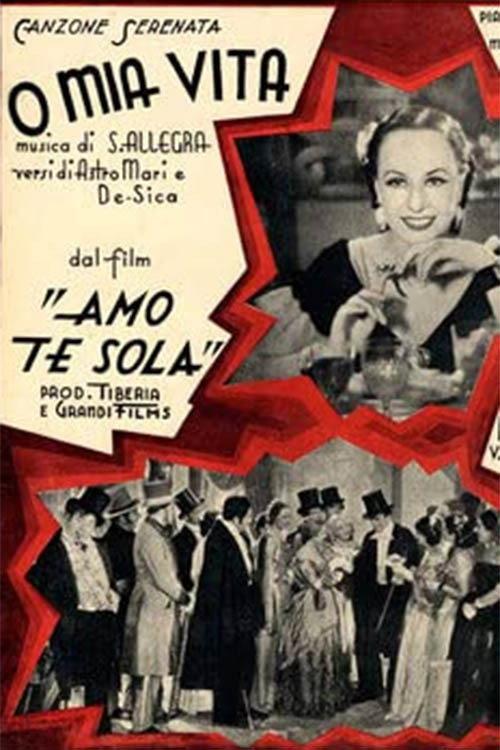 Amo te sola 1935 official movie poster
