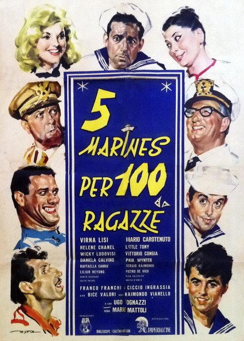 5 marines per 100 ragazze 1961 official movie poster