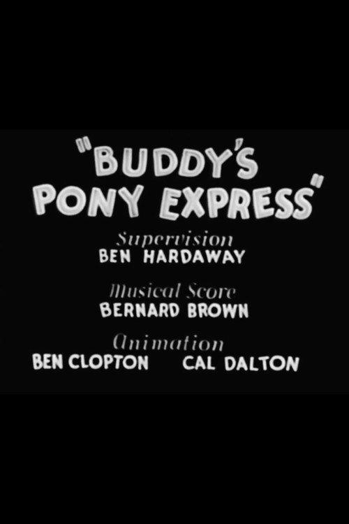 Buddy's Pony Express 1935 official movie poster