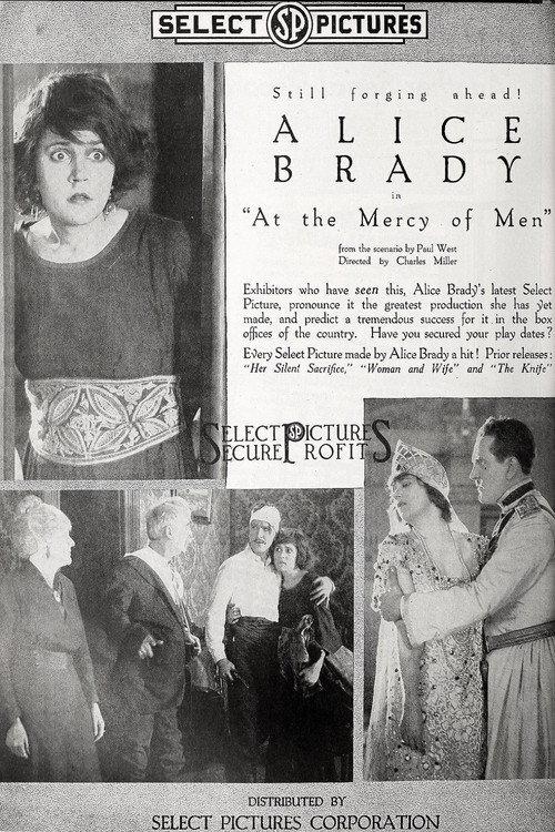 At the Mercy of Men 1918 official movie poster