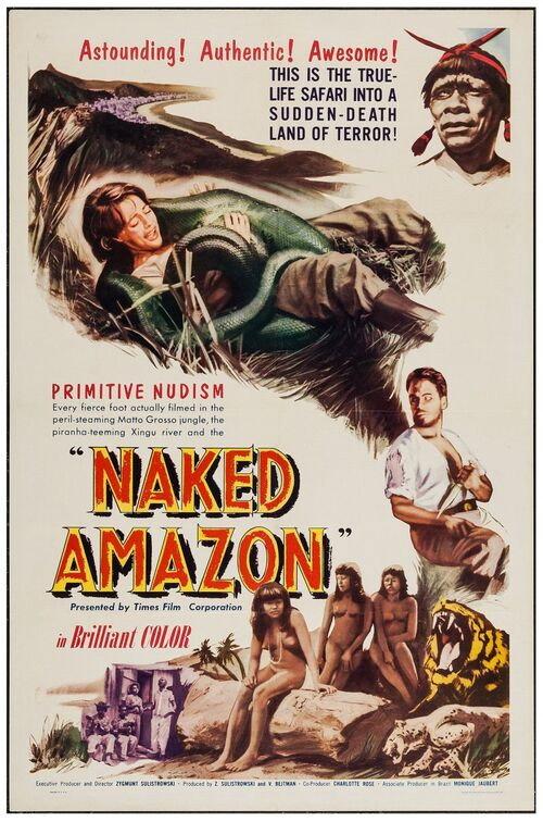 Naked Amazon 1954 official movie poster