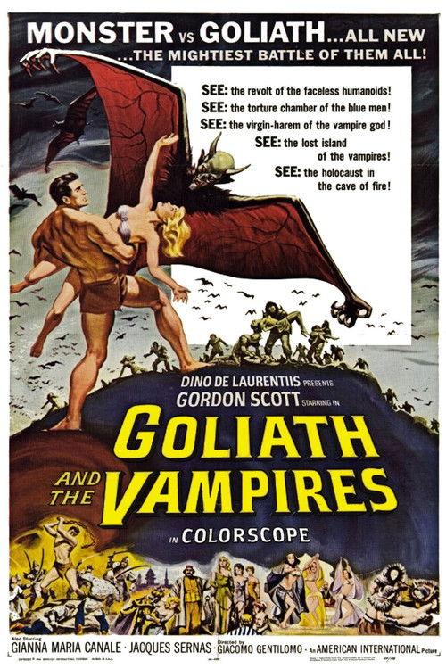 Goliath and the Vampires 1961 official movie poster