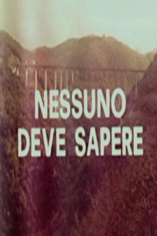 Nessuno deve sapere 1973 official movie poster