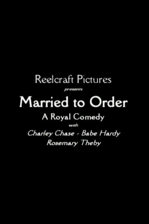 Married to Order 1920 official movie poster