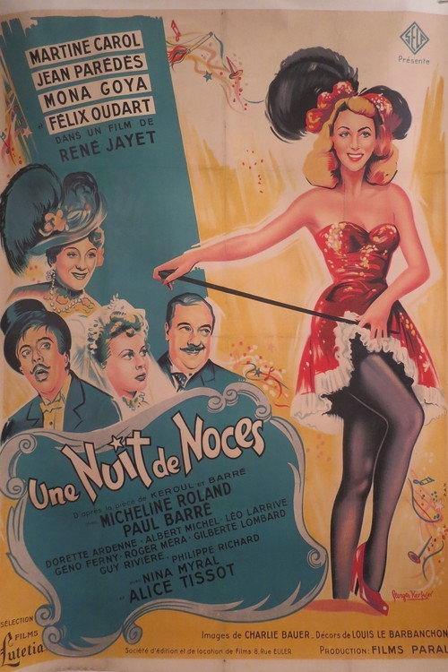A Night at a Honeymoon 1950 official movie poster