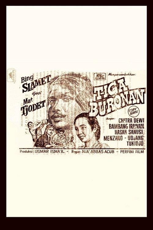 Three Fugitives 1957 official movie poster