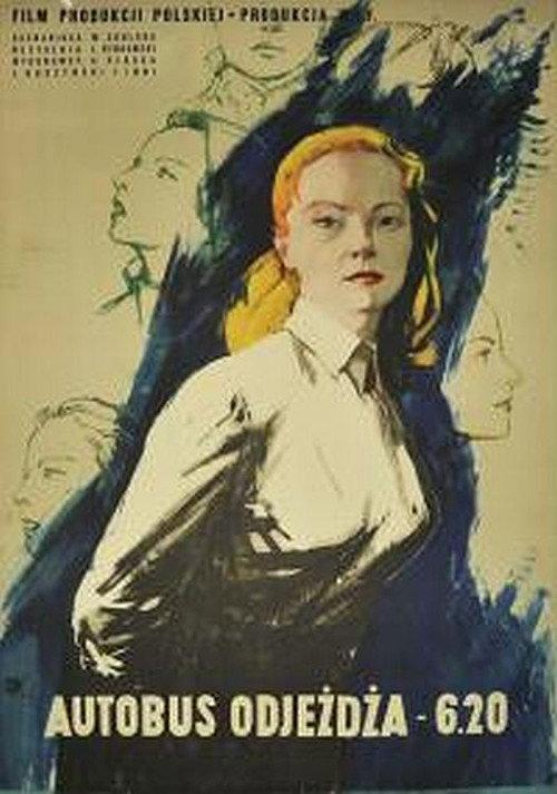 The Bus Leaves at 6.20 1954 official movie poster