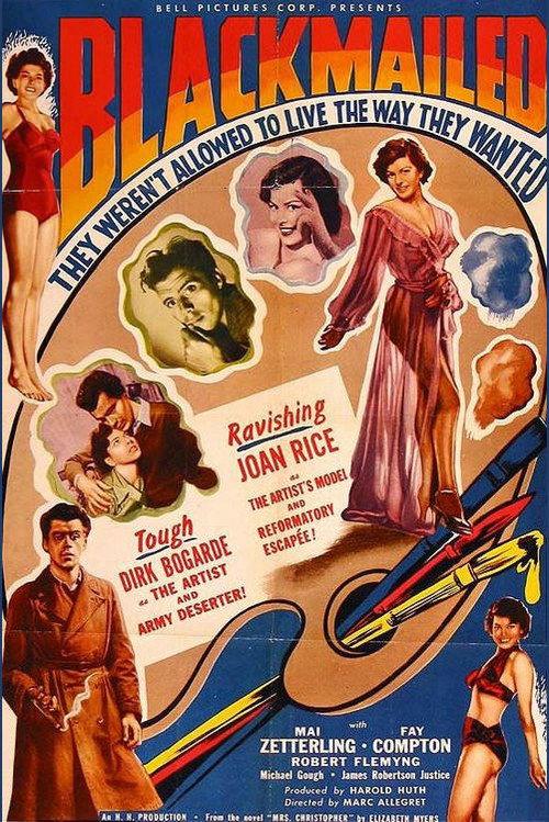 Blackmailed 1951 official movie poster