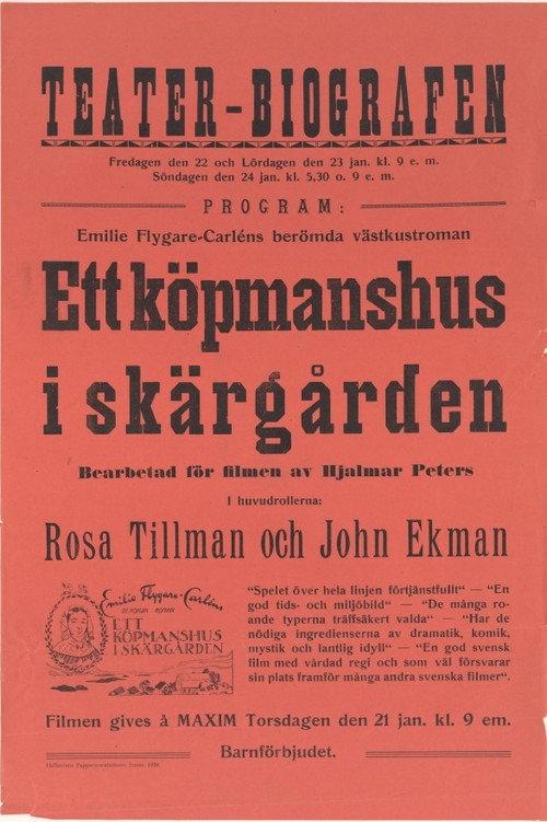 A Commercial House in the Archipelago 1925 official movie poster