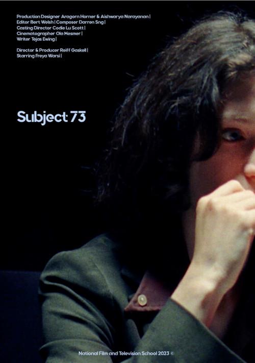 Subject 73 2024 official movie poster