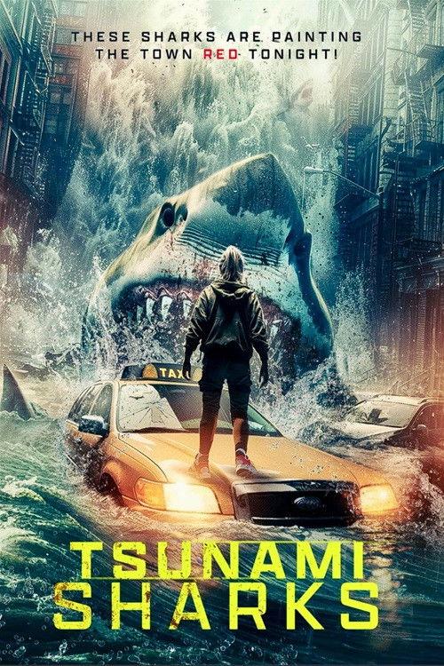 Tsunami Sharks 2024 official movie poster