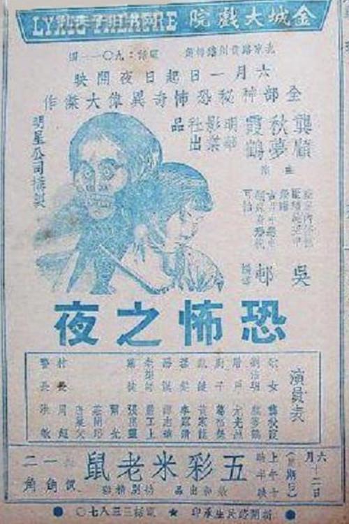 Horror Night 1938 official movie poster