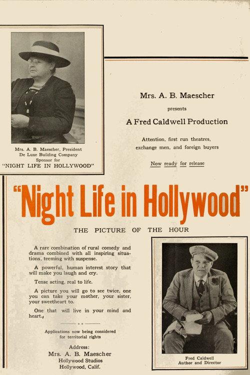 Night Life in Hollywood 1922 official movie poster