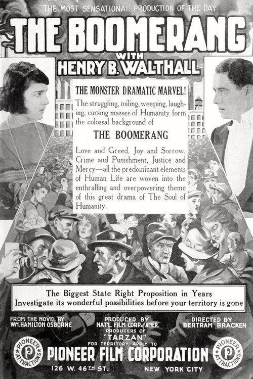 The Boomerang 1919 official movie poster