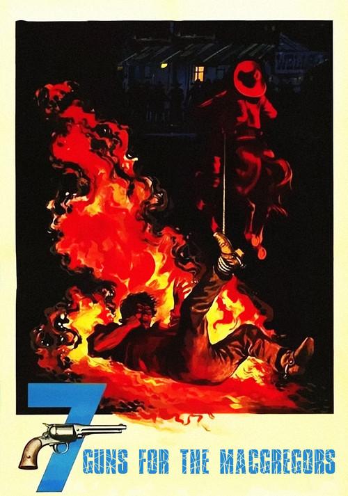 Seven Guns for the MacGregors 1966 official movie poster