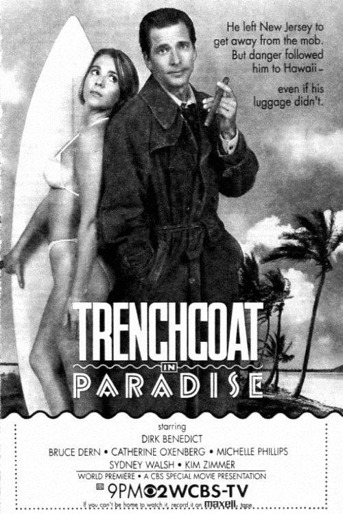 Trenchcoat in Paradise 1989 official movie poster