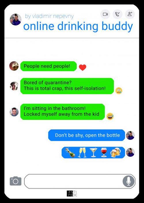 Online Drinking Buddy 2021 official movie poster