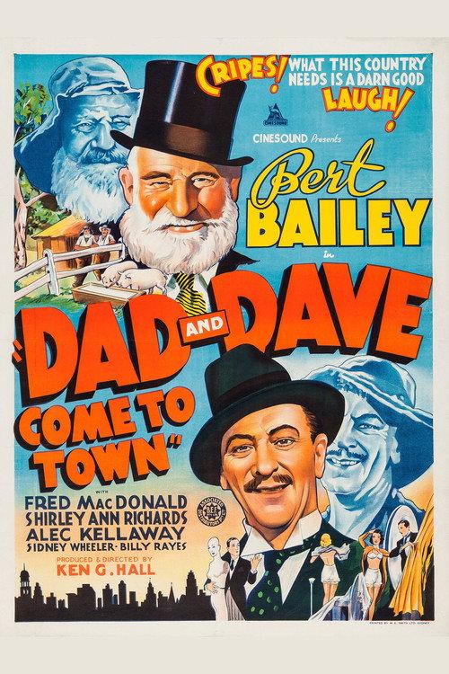 Dad and Dave Come to Town 1938 official movie poster