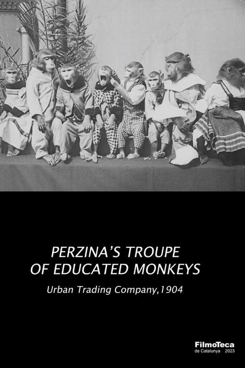 Perzina's Troupe of Educated Monkeys 1904 official movie poster