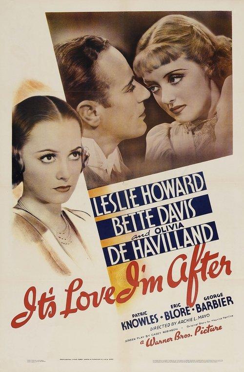 It's Love I'm After 1937 official movie poster