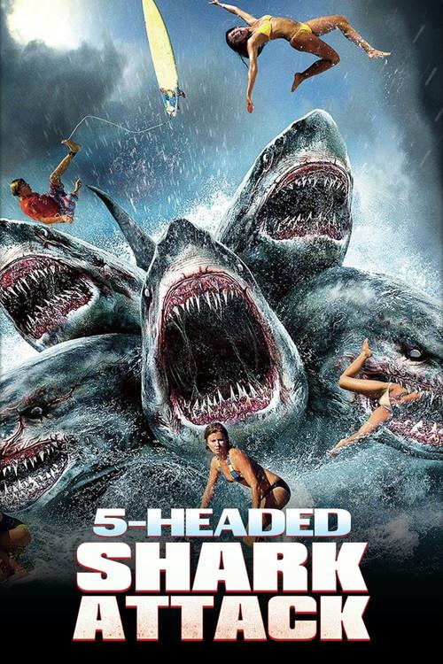 5-Headed Shark Attack 2017 official movie poster
