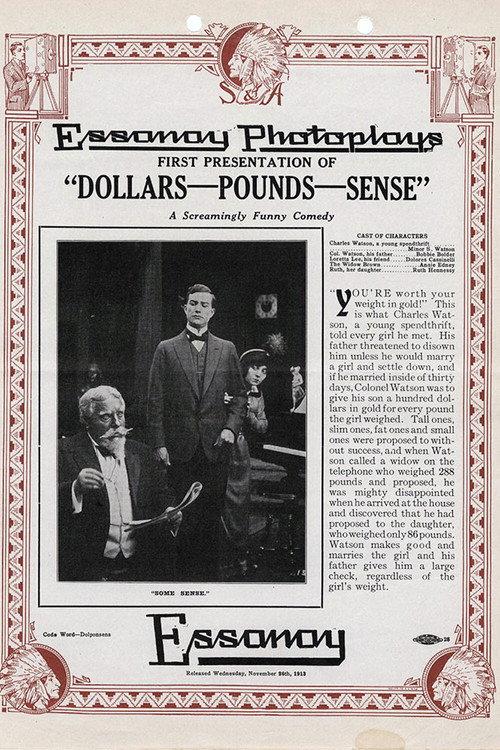 Dollars-Pounds-Sense 1913 official movie poster