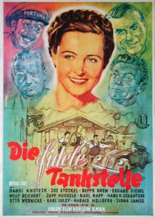 Die fidele Tankstelle 1950 official movie poster