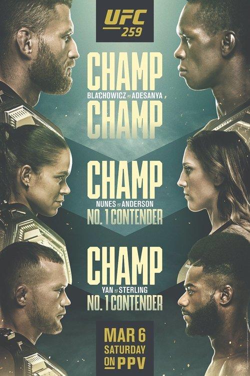 UFC 259: Blachowicz vs. Adesanya 2021 official movie poster