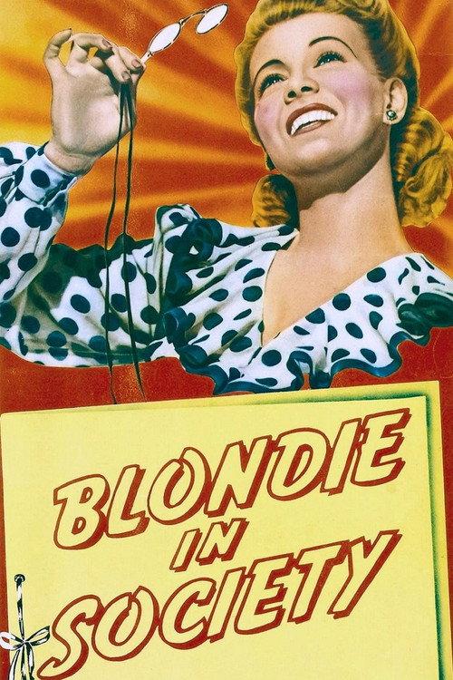 Blondie in Society 1941 official movie poster
