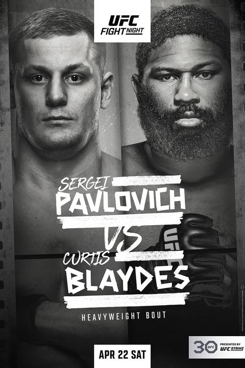 UFC Fight Night 222: Pavlovich vs. Blaydes 2023 official movie poster