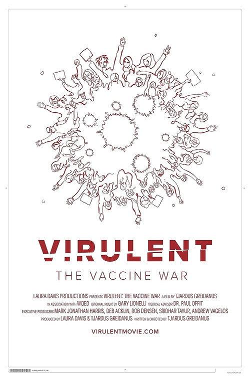 Virulent: The Vaccine War 2022 official movie poster