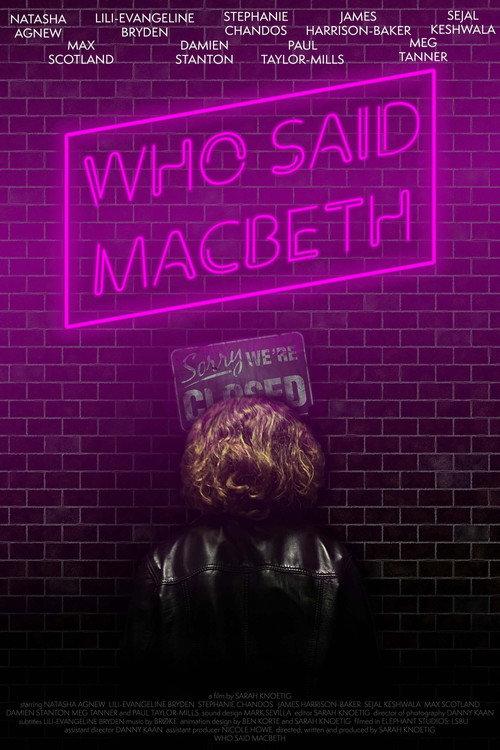 Who Said Macbeth 2021 official movie poster