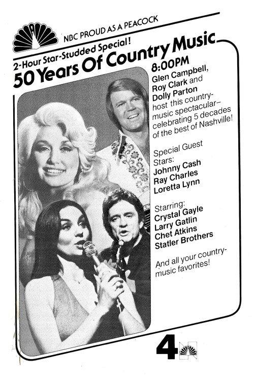 50 Years of Country Music 1978 official movie poster