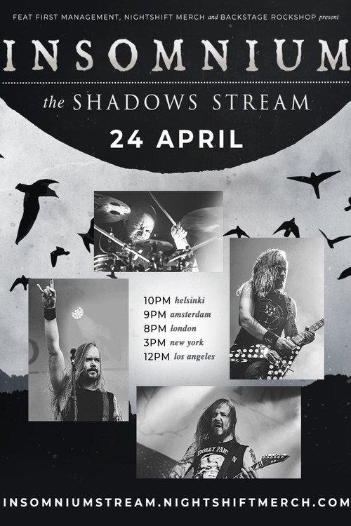 Insomnium - The Shadows Stream 2021 official movie poster