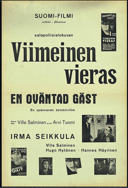 Viimeinen vieras 1941 official movie poster