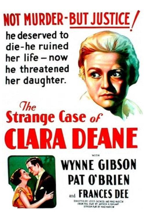 The Strange Case of Clara Deane 1932 official movie poster